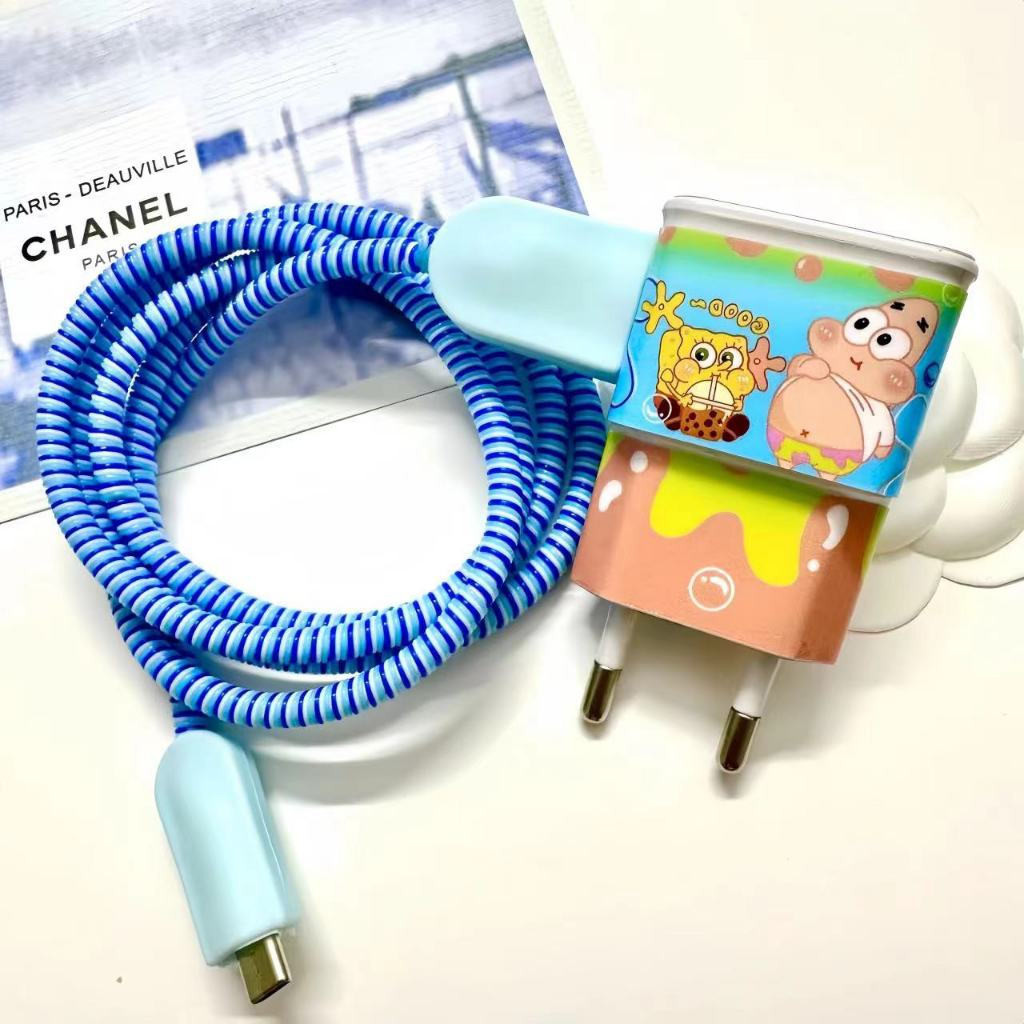 Samsung USB Charger สติกเกอร์ป้องกัน 4-in-1 เข้ากันได้กับ Samsung 15W Charger