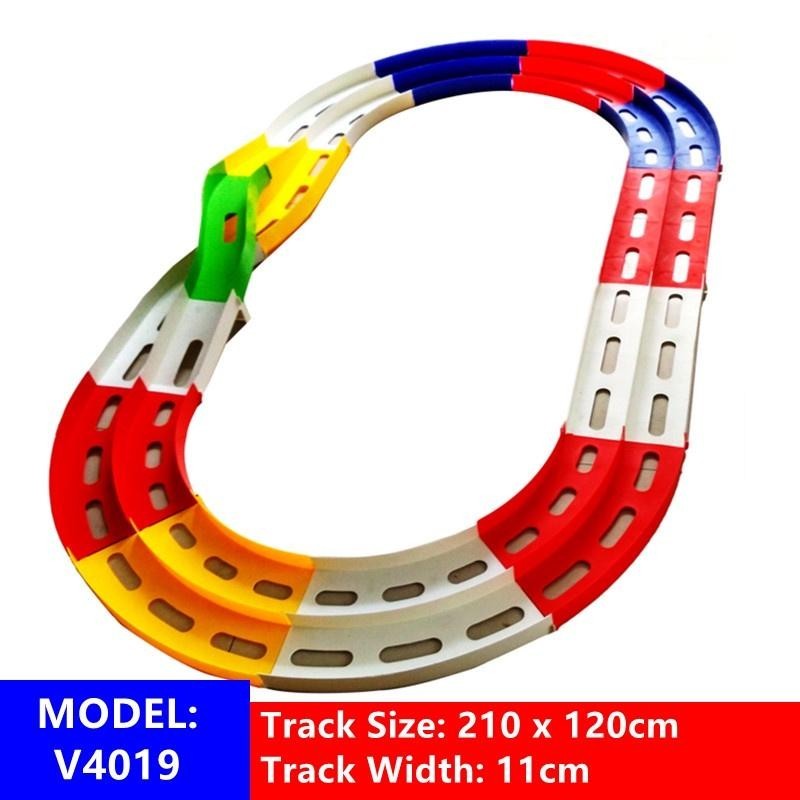 DAXING V4019 2 Lane Mini 4WD Car Track สําหรับ Tamiya Mini 4WD / Chao Xing Mo Wang / Auldey