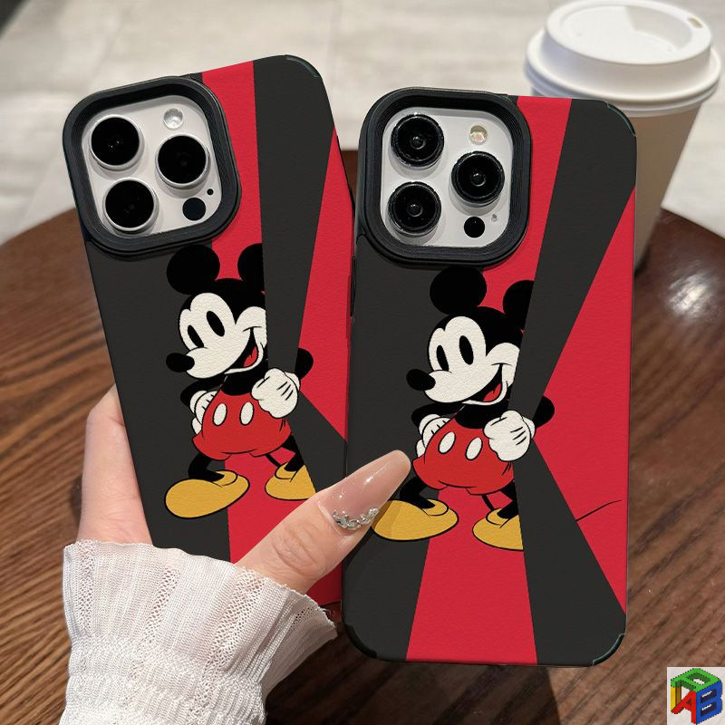 การ์ตูน Mickey สําหรับ Iphone15 Apple 14promax เคสโทรศัพท์ 13 แบรนด์น้ํา 12 เคสป้องกัน 11promax Xs เคสหนัง