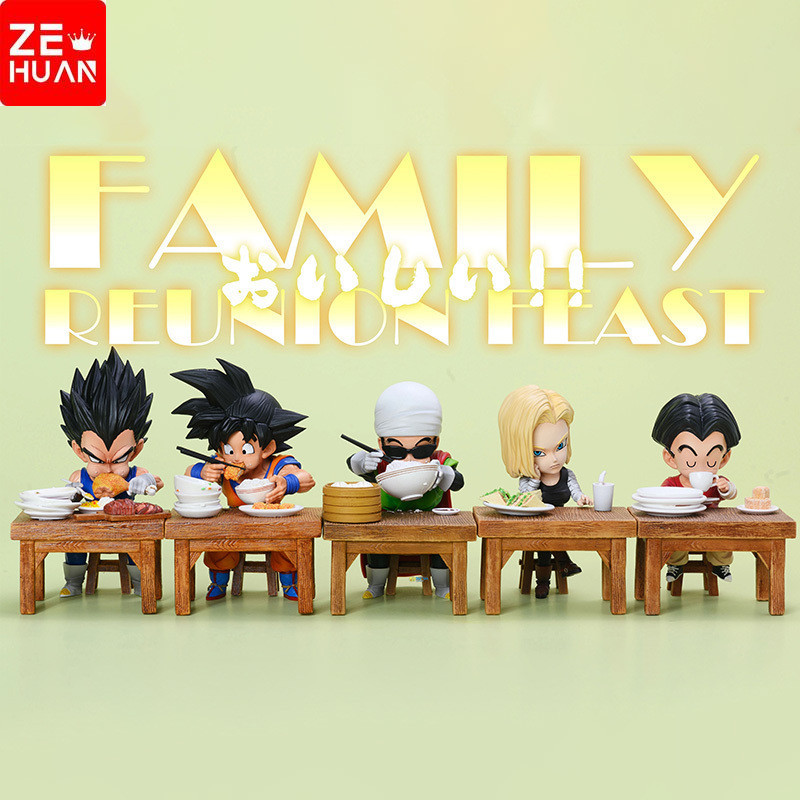 8 ซม.Dragon Ball Z Vegeta รูป Son Goku Son Gohan Kuririn Android 18 กิน Pvc ตัวเลขการกระทําคอลเลกชันของเล่นของขวัญ