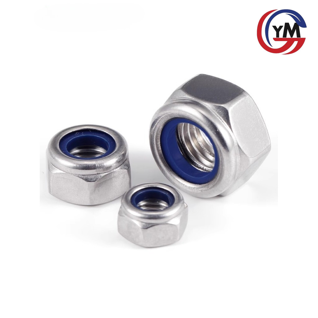 [จัดส่งด่วน1] หัวน็อต ตัวเมีย ไนลอน สแตนเลส 316/304 เกลียวมิล หยาบ&วิจิตร M2-M30 Hexagon Nylon Insert Lock Nut Stainless S M2-M30 4#6#8#10# 1/4 5/16 3/8 1/2
