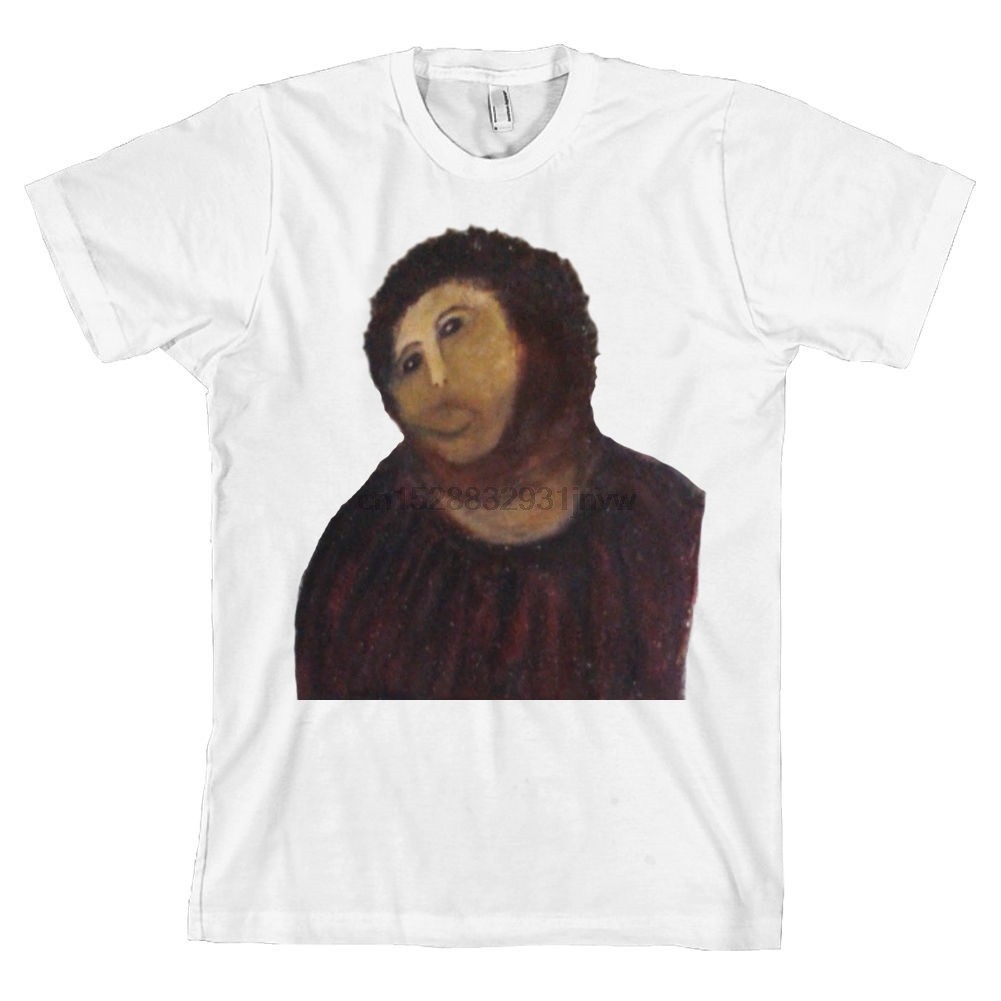 Ecce Homo Boched ภาพวาด T เสื้อมันฝรั่งพระเยซู Meme 4chan ตลกสเปน Tee ใหม่ Tops เสื้อยืดแฟชั่น (1)