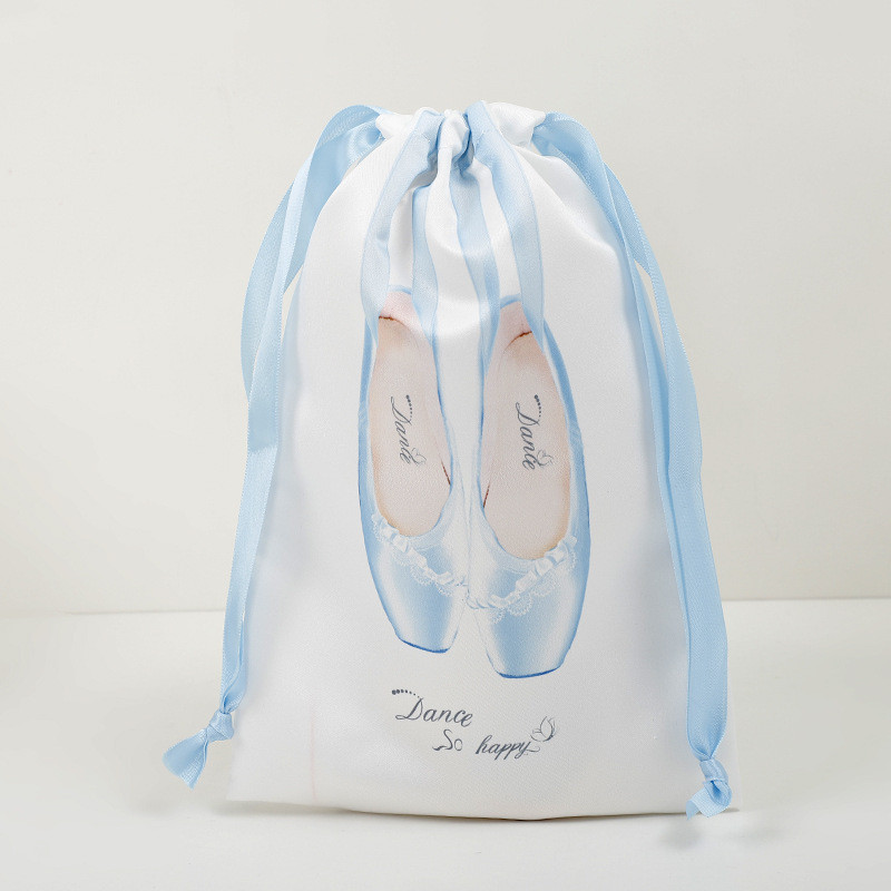 SWEAR รองเท้าเต้นรํากระเป๋าเก็บถุงเก็บฝุ่นซาตินมัดปากกระเป๋าบัลเล่ต์ Pointe รองเท้า Drawstring Bag / 18*28cm - รูปที่ 5