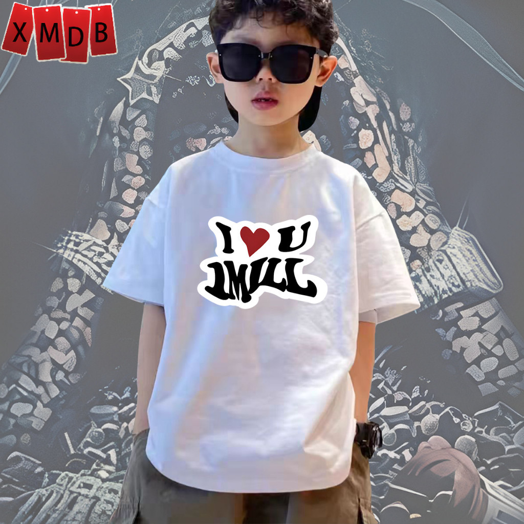 【พร้อมส่ง】เสื้อยืด เสื้อเด็ก I❤️U 1MILL Hiphop  1MILL PAIN KILLER 2 คาราบาว t shirt ผ้าคอตตอน ไม่หด 
