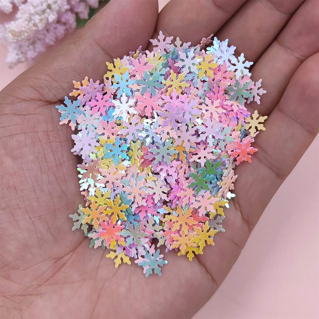 1แพ็คหลากหลายรูปแบบผสมสีglitter Slice Star Heart ShellใบหลวมSequins DIYเล็บหัตถกรรมเครื่องประดับวัสดุ