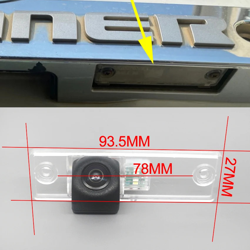 รถย้อนกลับภาพกล้องสําหรับTOYOTA 4Runner 4 Runner SW4 N210 Hilux Surf 2004 ~ 2020 HDเฉพาะด้านหลังCam 