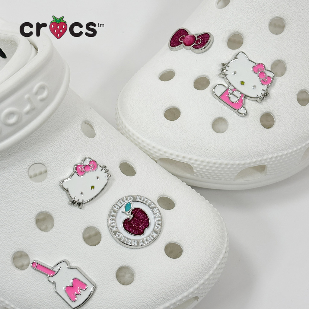 Jibbitz Crocs Charm Hole รองเท้าอุปกรณ์เสริม จิ๊บบิท crocs DIY ดอกไม้ที่ถอดออกได้หัวเข็มขัดตกแต่งน่ารัก Kitty แมวรองเท้าดอกไม้รองเท้าหัวเข็มขัดอุปกรณ์เสริม