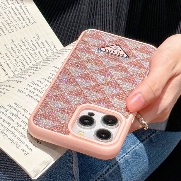 ยี่ห้อใหม่แฟชั่นbling bling RhinestoneสําหรับiPhone 16 Pro Max 13 14 15 Pro Max 16 Proรวมทุกอย่างเคสกันกระแทกป้องกัน