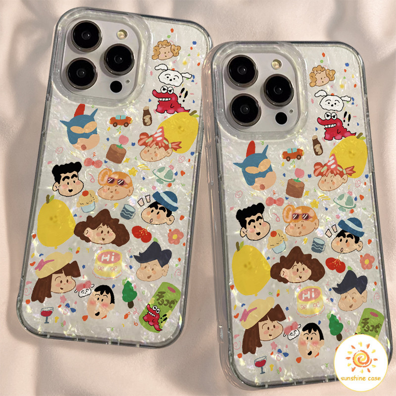 เคสโทรศัพท์มือถือ Apple ตัวการ์ตูนอะนิเมะญี่ปุ่น Crayon05 ไอโฟน11 For iPhone12 13 14 15Pro MAX X XS XR XS 7 8Plus SE2020