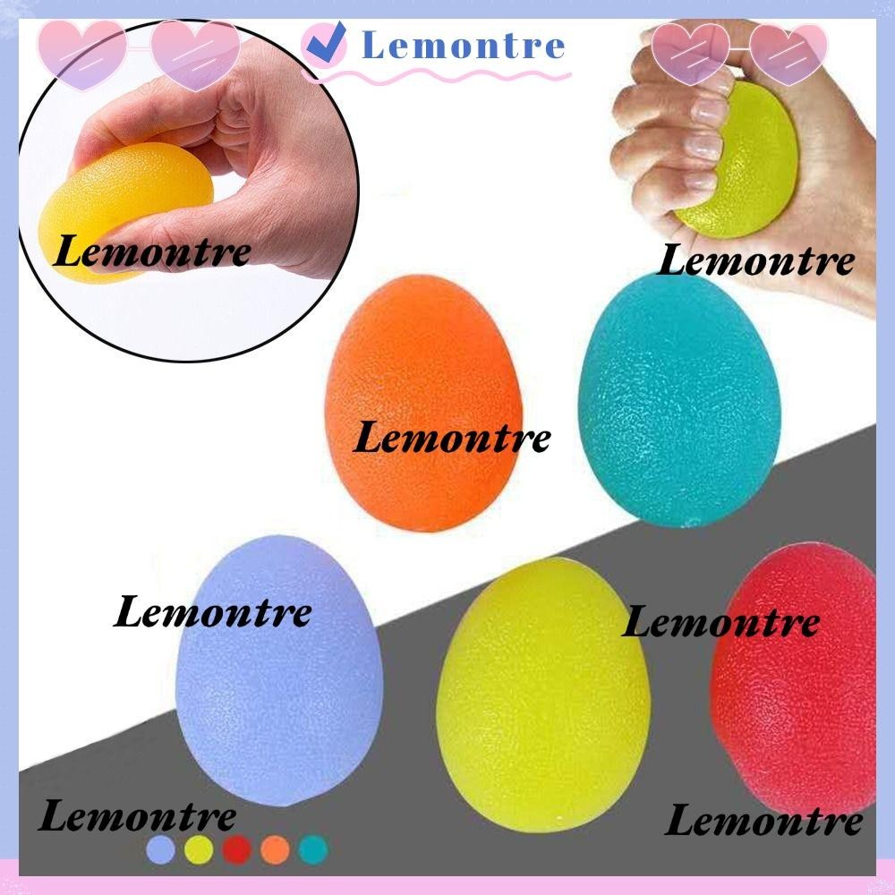 LEMONTRE Stress Ball, Squeeze Stress Relief Grip Training Hand Stress Ball, ซิลิโคนออกกําลังกายบีบนว