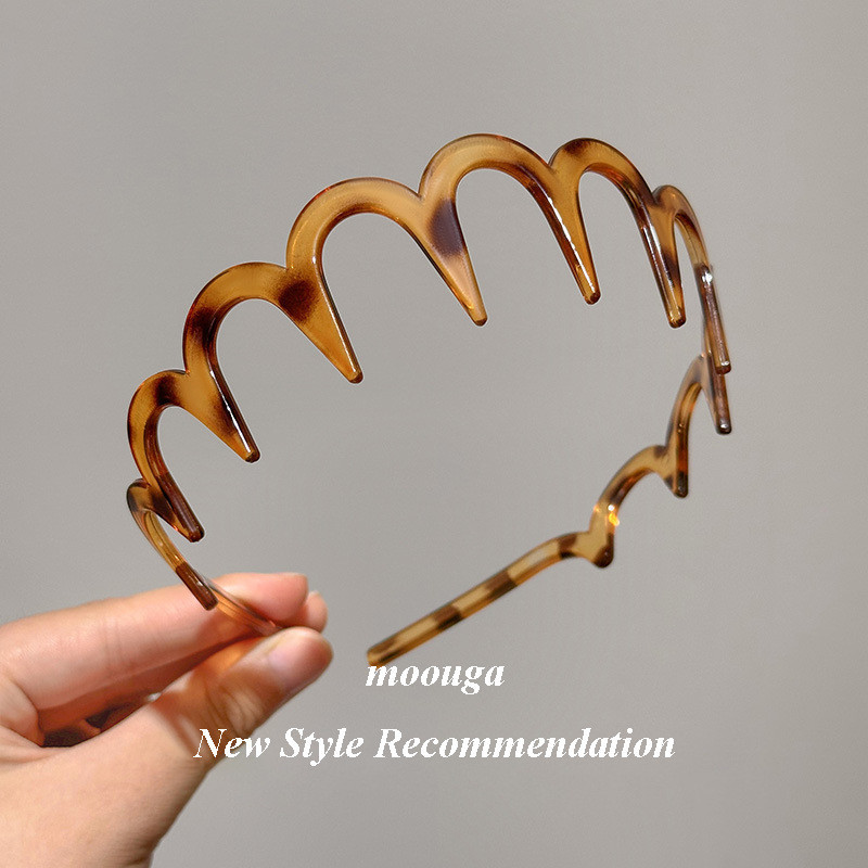 Mouga/ฟันผมหักที่คาดผมหยักหญิงกะโหลกศีรษะสูง Out รูปที่ 4