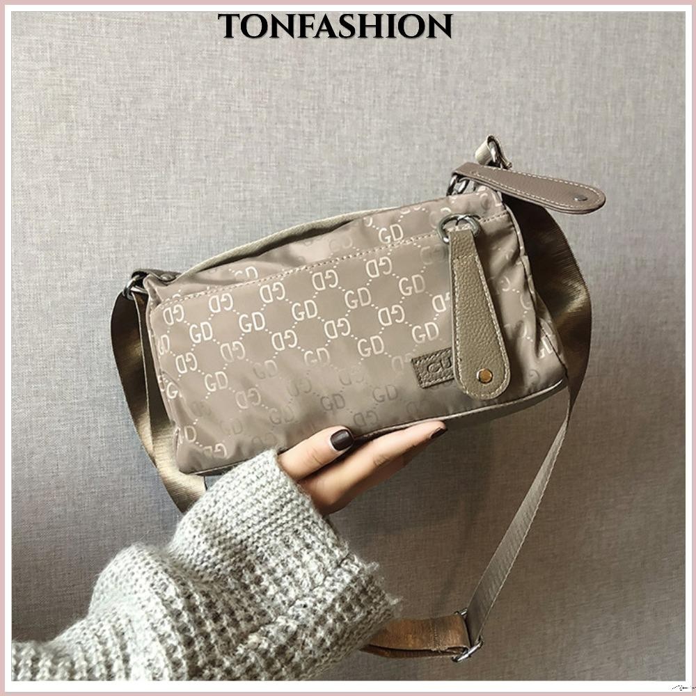 กระเป๋าผ้า TONFASHION กระเป๋าบีบอัดความจุขนาดใหญ่อินเทรนด์ 2024 กระเป๋าชายหาดกันน้ําแบบสบาย ๆ ชีวิตประจําวัน