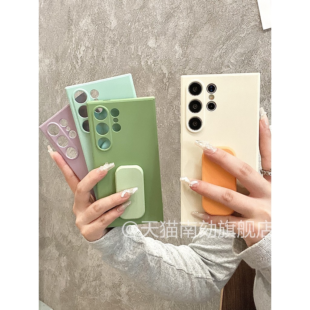 เหมาะสําหรับ Samsung s24ultra เคสโทรศัพท์ s23plus หญิง note20u Niche เกาหลี a14 ง่าย s22 + s21 สิบ a54s20 คือ 24 Plus a34 พร้อมวงเล็บเลื่อน a55s10a52a53