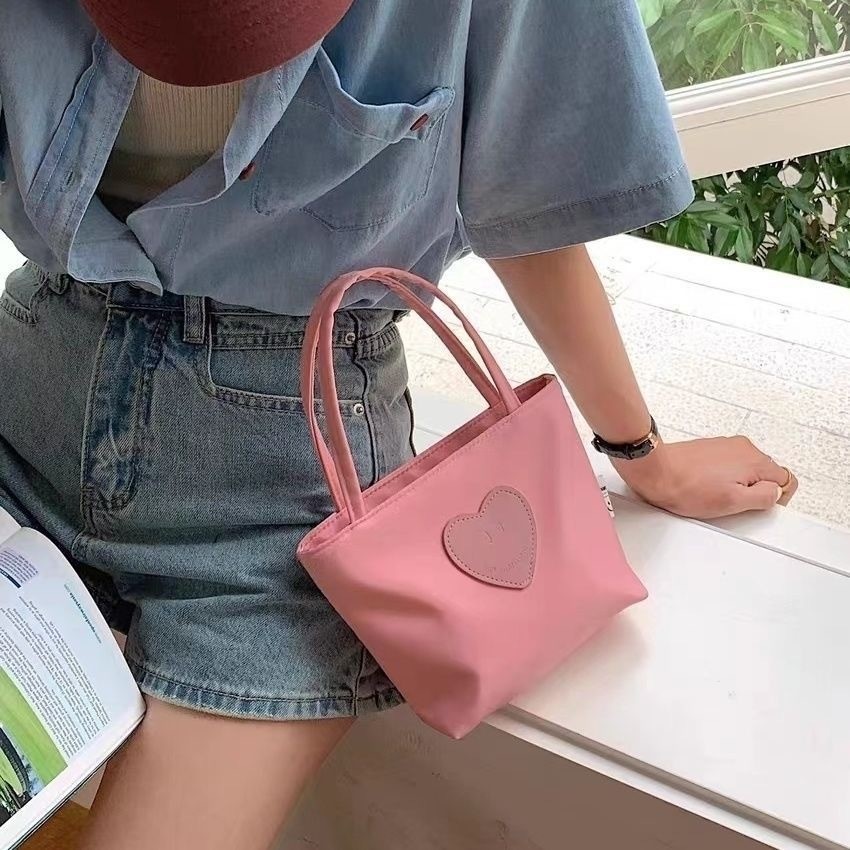 pink girl123 กระเป๋าถือสะพายไหล่ผู้หญิง สไตล์วินเทจคลาสสิค สไตล์เกาหลี แฟชั่นมา น่ารักKK286 - รูปที่ 4