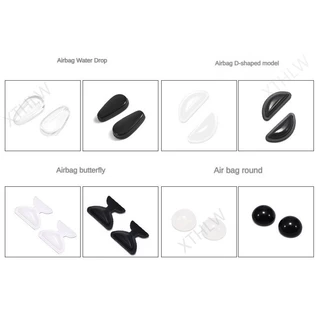 แผ่นรองจมูกแก้วแว่นตาถุงลมนิรภัยซิลิโคน Super Soft Air Nose Pad สะพานจมูก Anti-Indentation แว่นตาอุปกรณ์เสริม Anti-Slip Patch