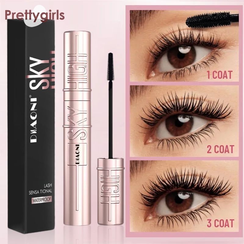 PY.thDense Curly Mascara สีดํากันน้ํา Non Smudging Mascara Slender Mascara-PY