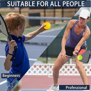 ลูกบอล Pickleball 12PCS, USAPA ได้รับการอนุมัติ Pickleballs,ลูกบอล Pickleball กลางแจ้ง 40 รูลูกบอล ความยืดหยุ่นสูงสำหรับพาย ทุกสไตล์