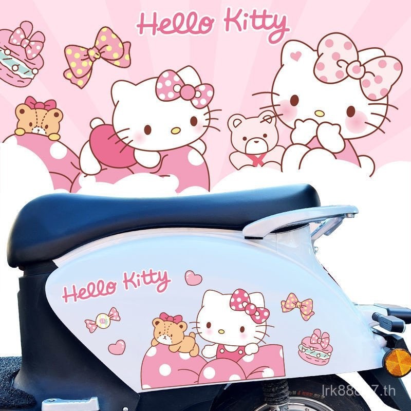 สติกเกอร์ติดรถยนต์ไฟฟ้า Emma Luna Sunny Mavericks Turtle King แมวคิตตี้สติกเกอร์ตกแต่งการ์ตูนน่ารัก HelloKitty