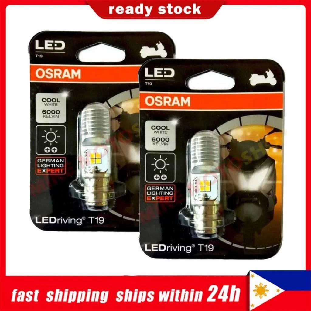 T19 Cool White รถจักรยานยนต์ LED H4 หลอดไฟหน้า HI/LO Beam มอเตอร์หลอดไฟ LED