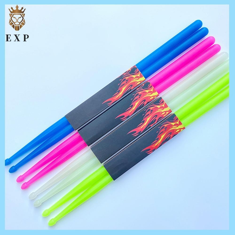 [explosion1.th] 2 ชิ้น 5A Luminous Drum Stick Light Up Drum Sticks Night Light Glow Drum Sticks