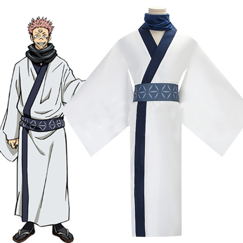 Jujutsu Kaisen Ryomen Sukuna คอสเพลย์เครื่องแต่งกายชุดกิโมโนชุดปาร์ตี้ฮาโลวีนวิกผม