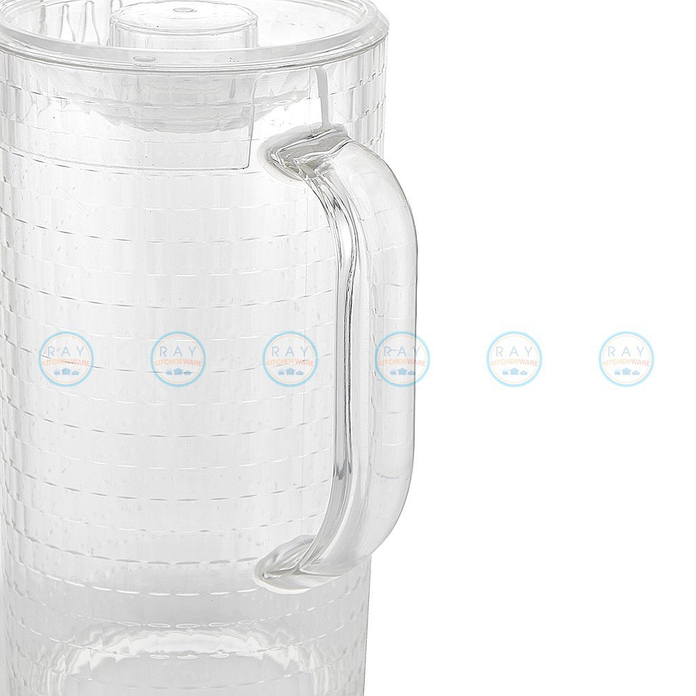 Pioneer เหยือกน้ำพลาสติก คริสตัล 2.0 ลิตร ไพโอเนีย เหยือกน้ำใส เหยือกเสริฟน้ำ เหยือกลายเพชร เหยือกน้ำ - รูปที่ 3