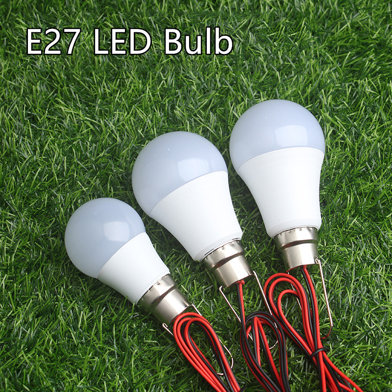 หลอดไฟ LED DC 12V คลิปหลอดไฟ 3W 6W 9W12W 15W 18W ความสว่างสูงสําหรับการตั้งแคมป์