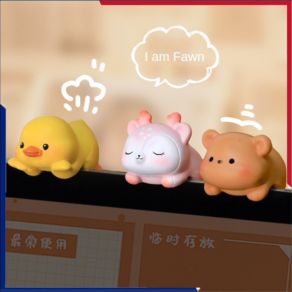 สัตว์น่ารักคอมพิวเตอร์หน้าจอทีวีตกแต่งสร้างสรรค์รถกลางควบคุมหน้าจอการ์ตูนรูปแกะสลักสก์ท็อปตกแต่ง