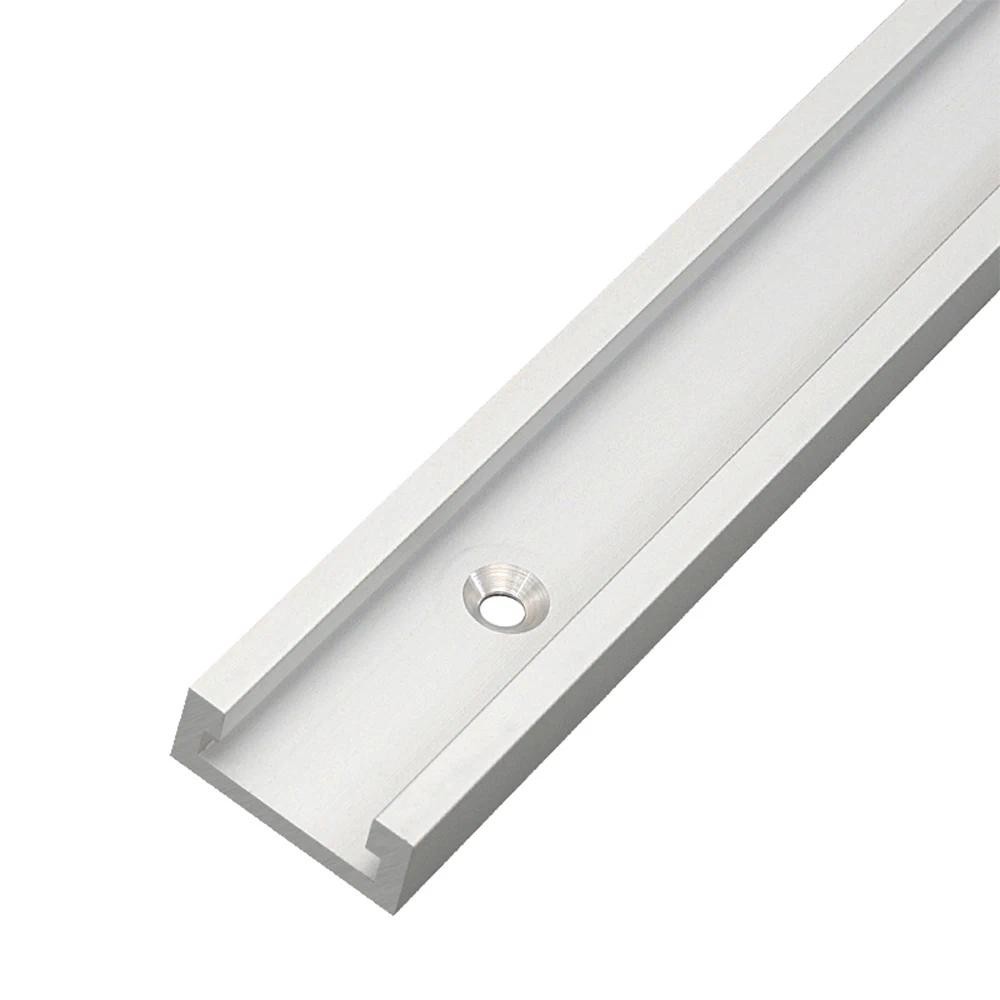 อลูมิเนียม T-tracks Slot Miter Track และ Miter Bar Slider ตารางเลื่อย Miter Gauge Rod เครื่องมืองานไม้ DIY