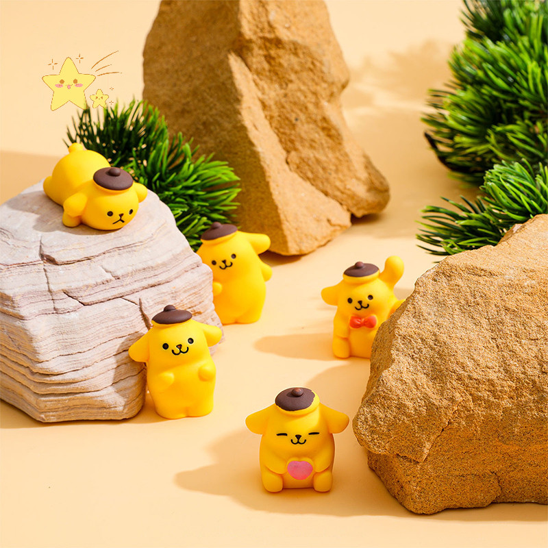 [JBTH] การ์ตูนน่ารัก Anime Love Pompomurin ตุ๊กตาขนาดเล็ก Creative Mini Desktop เครื่องประดับรถ DIY อุปกรณ์ตกแต่งเด็กของขวัญ [JB]