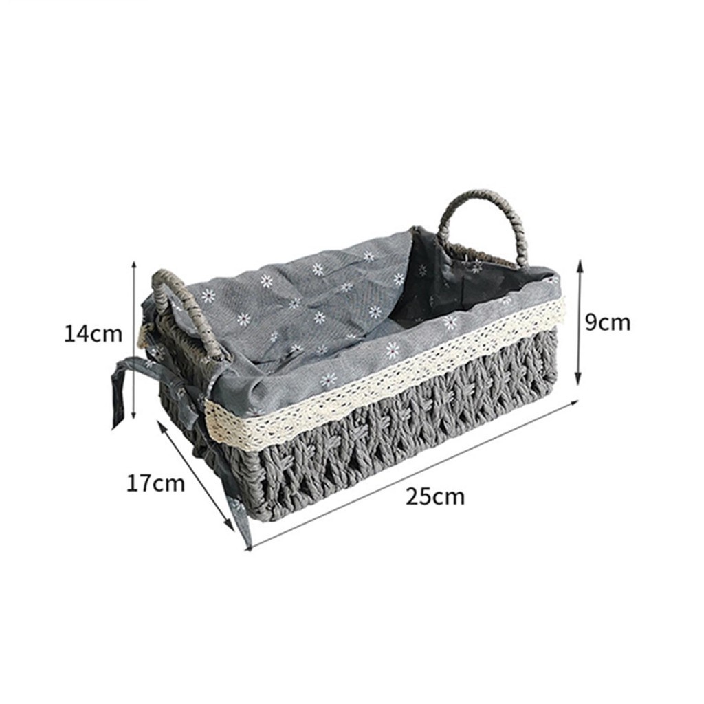 [unjitsh ] ตะกร ้ าเก ็ บหวายอเนกประสงค ์ ของเล ่ นถังเก ็ บขนม