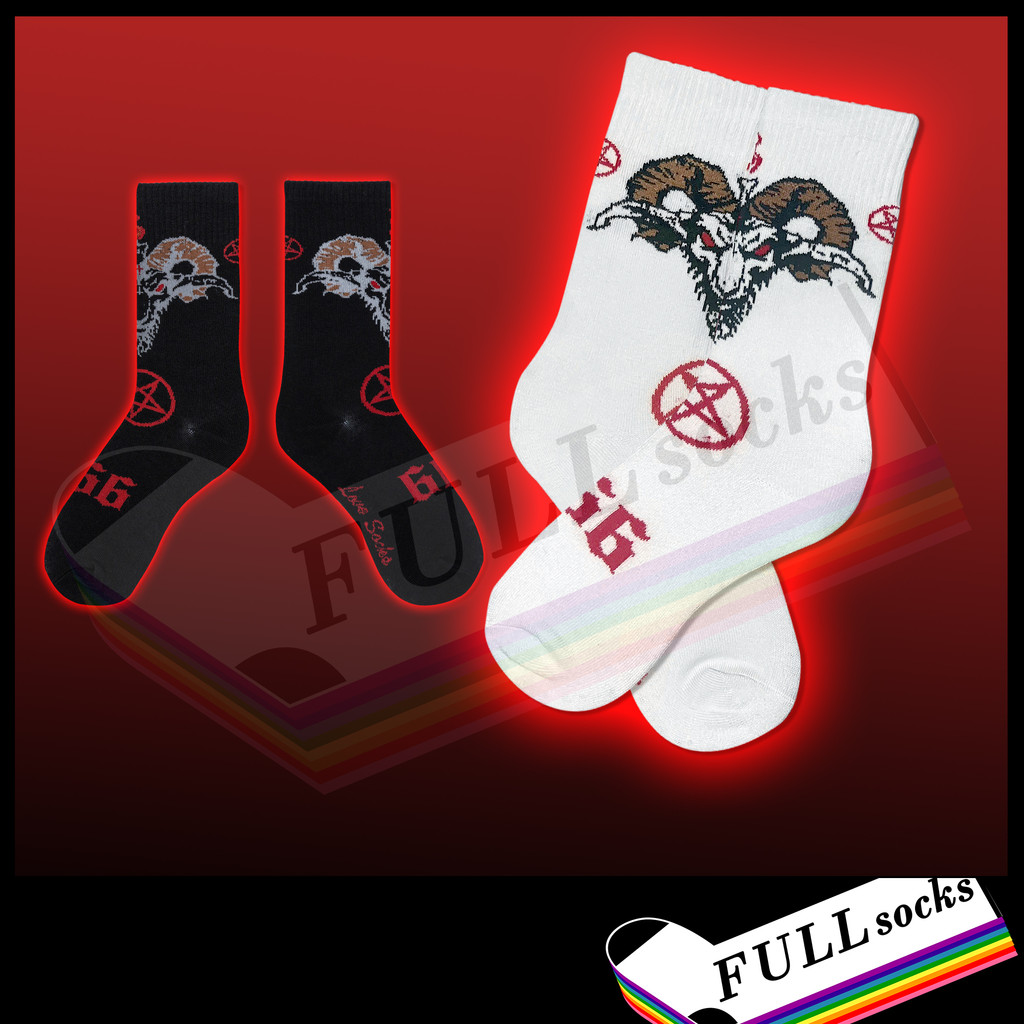 ถุงเท้า ซาตาน 666 Satan ขนาด Free size