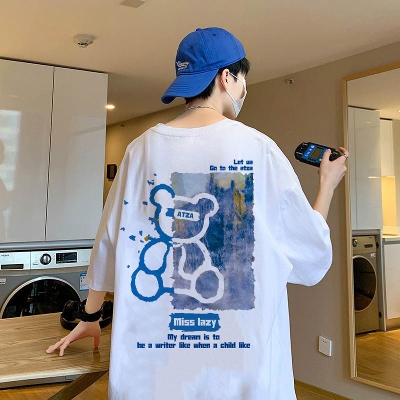 เสื้อยืดแขนสั้นพิมพ์ลายสาวผมหยิก, เสื้อคอกลมผู้หญิง, ตลก