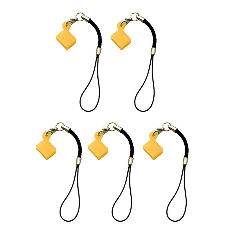 Rox 5 ชิ้นซิลิโคน USB แฟลชไดรฟ์ฝาครอบป้องกันพร้อมเชือกเส้นเล็กความยืดหยุ่นที่แข็งแกร่ง - รูปที่ 4