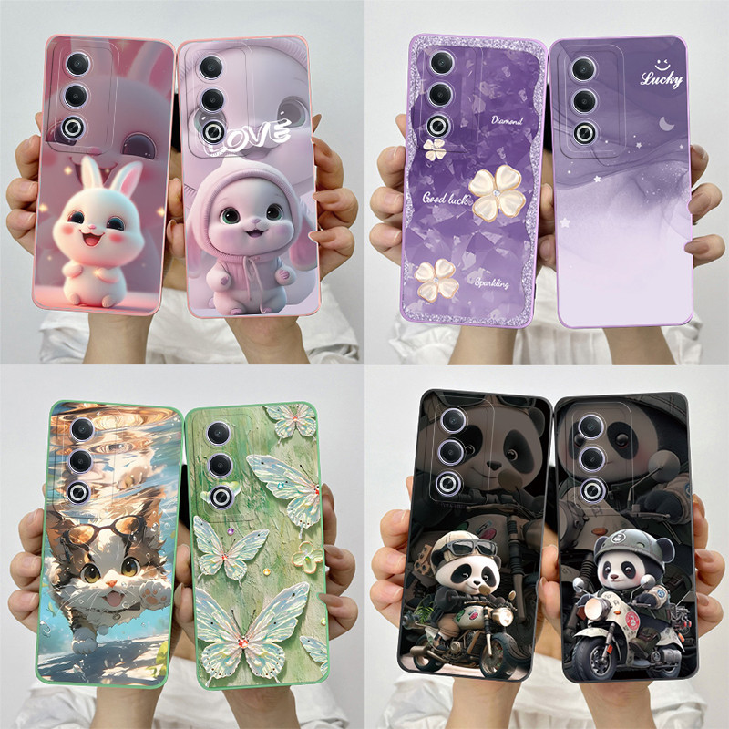 สําหรับoppo A3 Pro 5Gกรณีป้องกันกล้องซิลิโคนอ่อนนุ่มแฟชั่นการ์ตูนทาสีปลอก