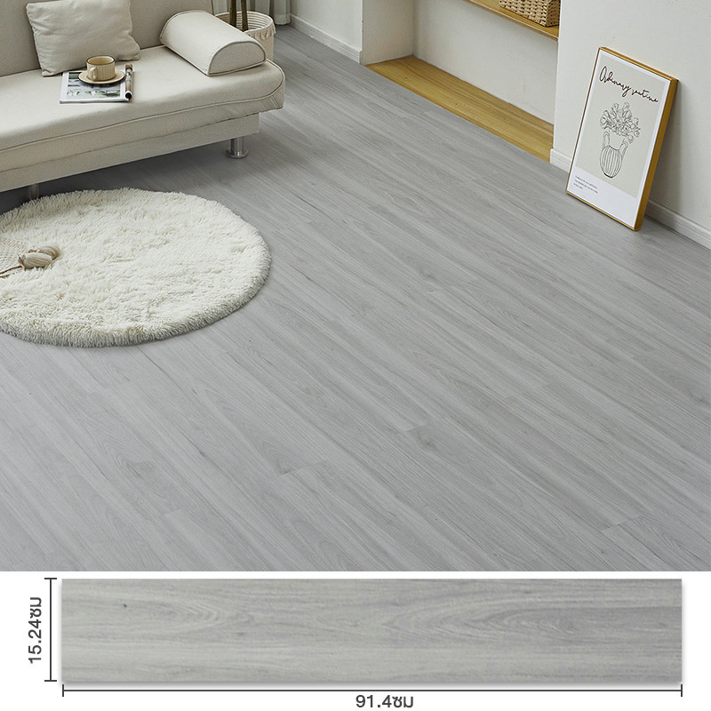 สติ๊กเกอร์ติดพื้น PVC 91.4x15.2CM วอลเปเปอร์ติดพื้น ทนทาน สติ๊กเกอร์ ติดง่ายมีกาวในตัว กันน้ำและกันลื่น