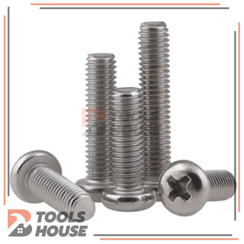 สกรูขนาดเล็กแบบฝังหัวแฉก สแตนเลส 304 น็อต สกรู หัวกลม หัวแพน แฉก P+ มีทั้งหมด 9 รุ่น - รูปที่ 4