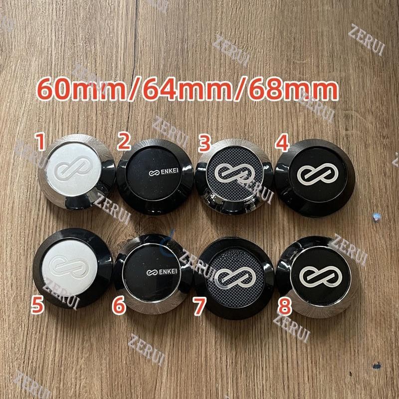 Zr สําหรับ 4pcs 68/64/60 มม. Enkei Chrome จัดแต่งทรงผมกีฬาขอบ Center Caps สติกเกอร์สัญลักษณ์ล้อ Cent