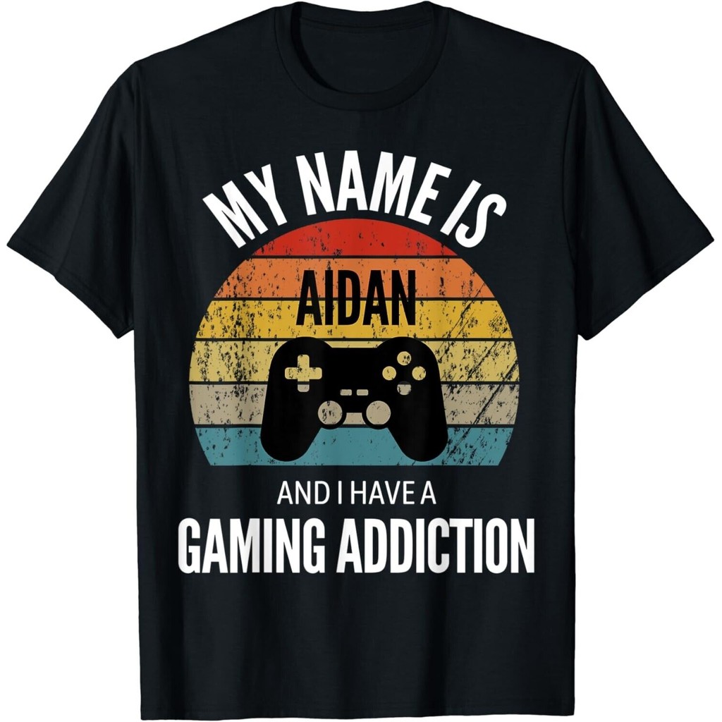 ชื่อของฉันคือ Aidan And I Have A Gaming เสื้อยืดเสริม