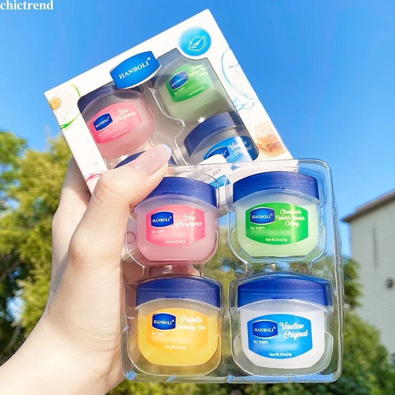 chic Vaseline วาสลีน ลิปบาล์ม มอยส์เจอไรซิ่ง ลิปแคร์ ลิปสติกป้องกันรอยแตก