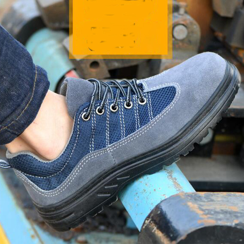 รองเท้าเซฟตี้หัวเหล็ก พื้นเหล็ก work shoes men