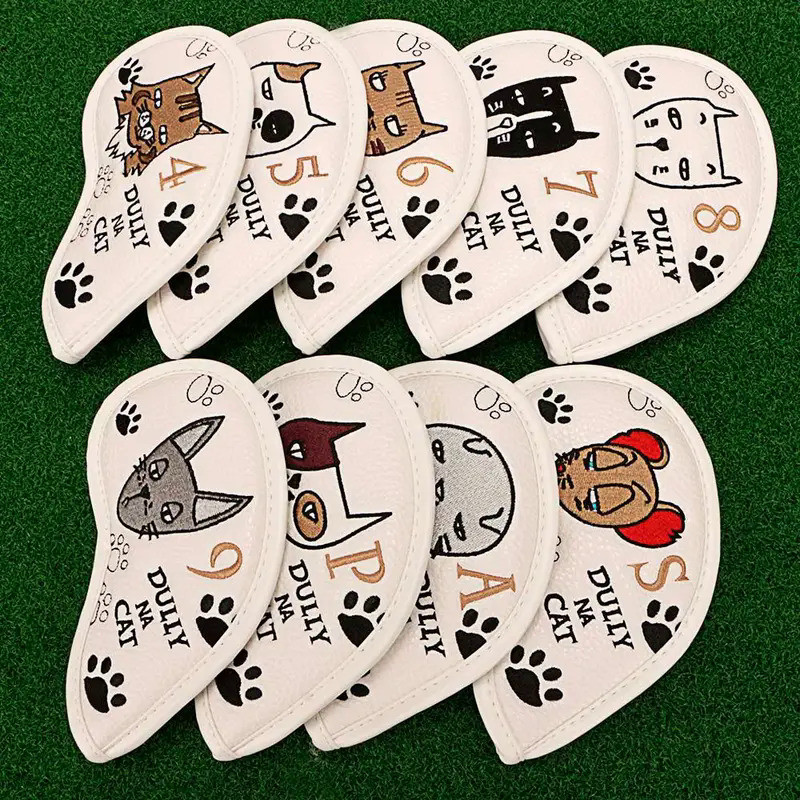 Golf Iron Covers Set Protective Cover Golf Training Equipment Golf Club Cover Head Cover Golf Iron H