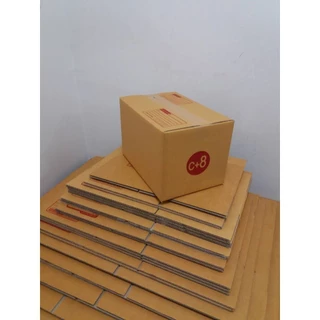 กล่องไปรษณีย์ เบอร์ C+8 ขนาด 20×30×19 ซม. กล่องพัสดุฝาชน แพ็ค 20 ใบ หนา 3 ชั้น ราคาส่ง พร้อมส่ง Boxhero ขายดี