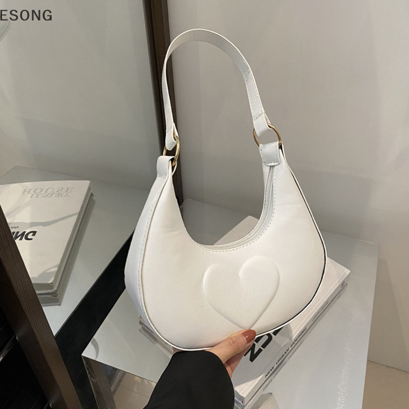 Esong ใหม่ Minimalist และแฟชั่น One Shoulder Underarm Casual Retro Crossbody Bag th