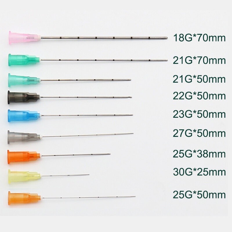 50pcs 2022 Best-Selling Micro Canula Blunt tip Cannula Needle Fine Disposable Micro Cannula Needle