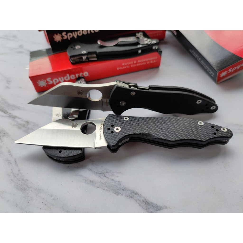 มีดพับสำเนาเเมงมุมรุ่น spyderco yojimbo2 ส่งจาก กทม.