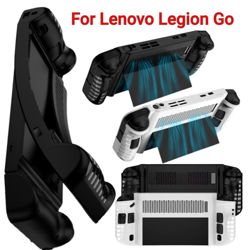 Ultra Thin TPU Soft Case สําหรับ Lenovo Legion Go กรณีจับเกมคอนโซลฝาครอบป้องกันพร้อมขาตั้งสําหรับ Legion Go อุปกรณ์เสริม