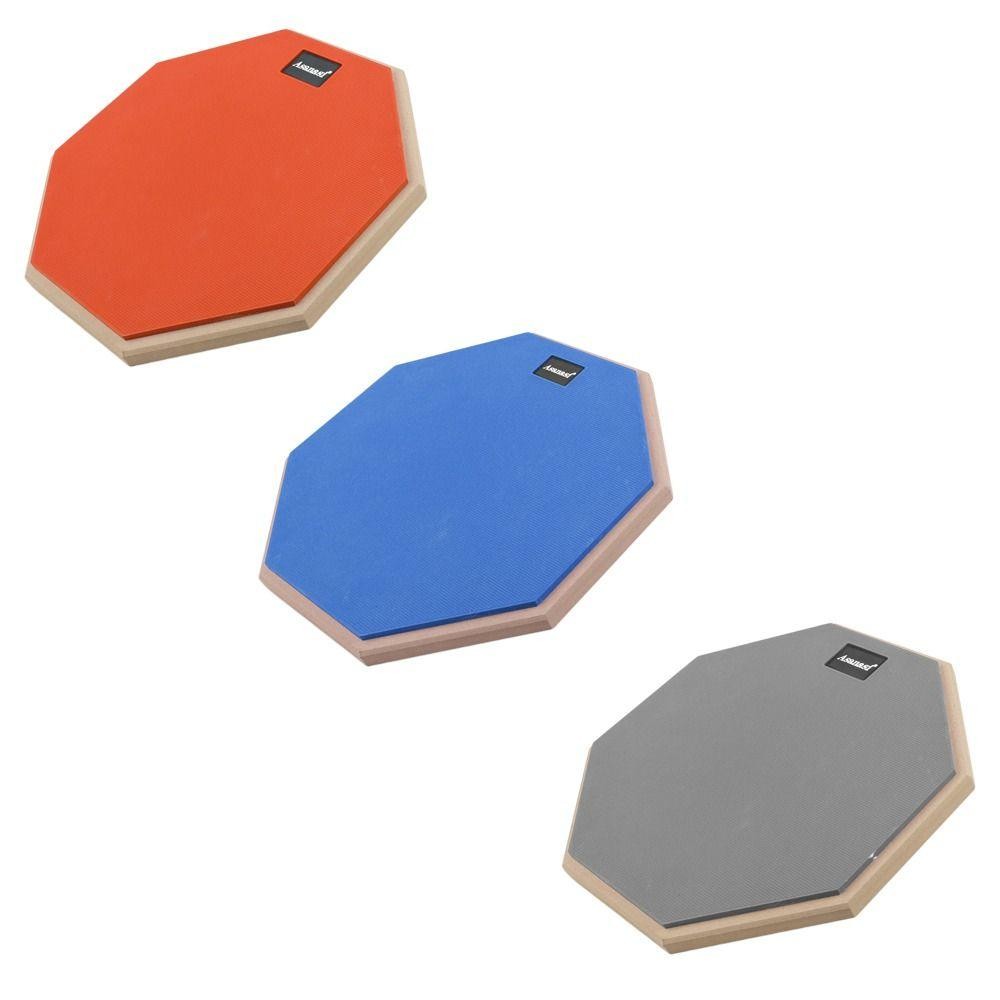 CLEMMENT แผ่นรองกลองฝึกซ้อม, แผ่นรองฝึกซ้อมกลองสแนร์สองด้านเงียบ, อุปกรณ์เพอร์คัชชันคุณภาพสูงขาตั้งบ่วงมืออาชีพ 8 นิ้ว Dumb Drum Pad - รูปที่ 6