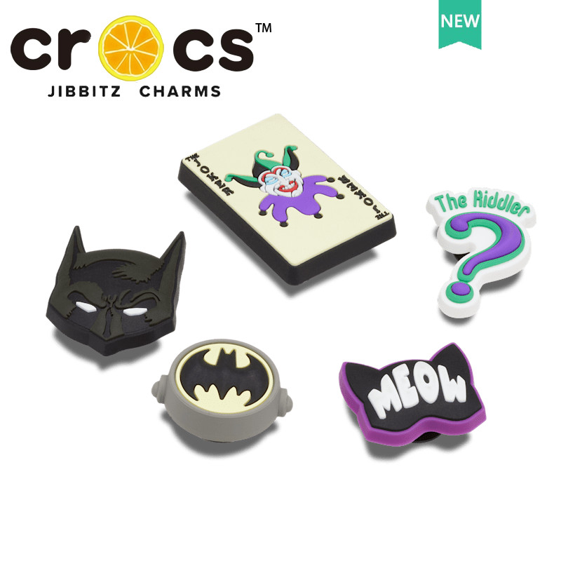 Jibbitz Crocs Charm หัวเข็มขัดรองเท้า Batman การ์ตูน สไตล์แฟชั่น จิ๊บบิท ตัวติดรองเท้า Crocs