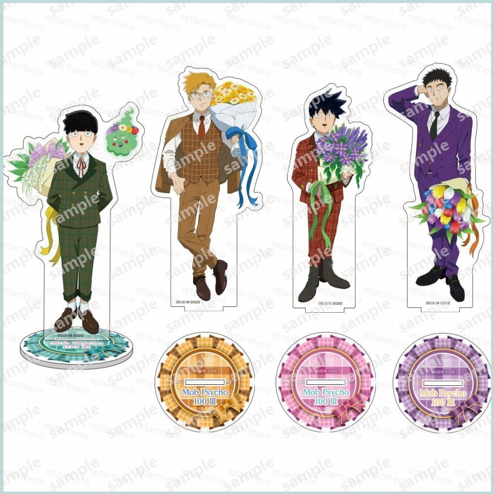 Jason Mob Psycho 100 รูปพวงกุญแจป้ายอะนิเมะของเล่นอะคริลิคผู้ถือแผ่น Kageyama Shigeo Key Chain Pins Home Dec